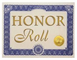 Junior High School 1st Quarter Honor Roll