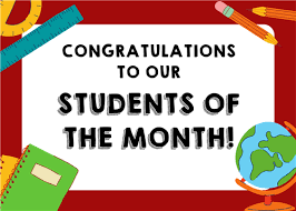 September Students of the Month