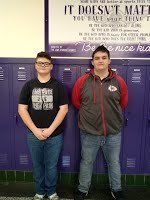 Senior Lane Himes and eighth-grader Parker Sidwell.  