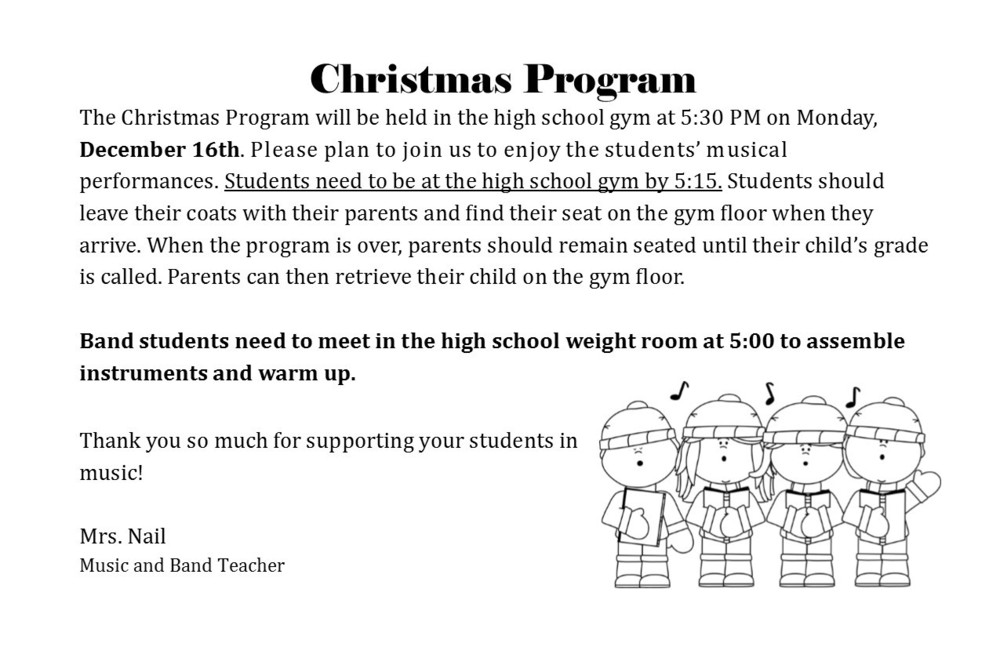 Christmas Program | Brownstown CUSD 201