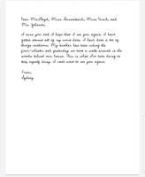 Letters to Teachers