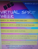 Spirit Week March 23rd-27th