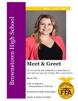 Meet and Greet Ag Teacher Cassie Perrin